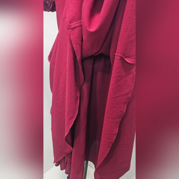 Laura Byrnes Women's Pin Up Lucrezia Day Swing Dress Maroon Size XL NWOT - Picture 8 of 11